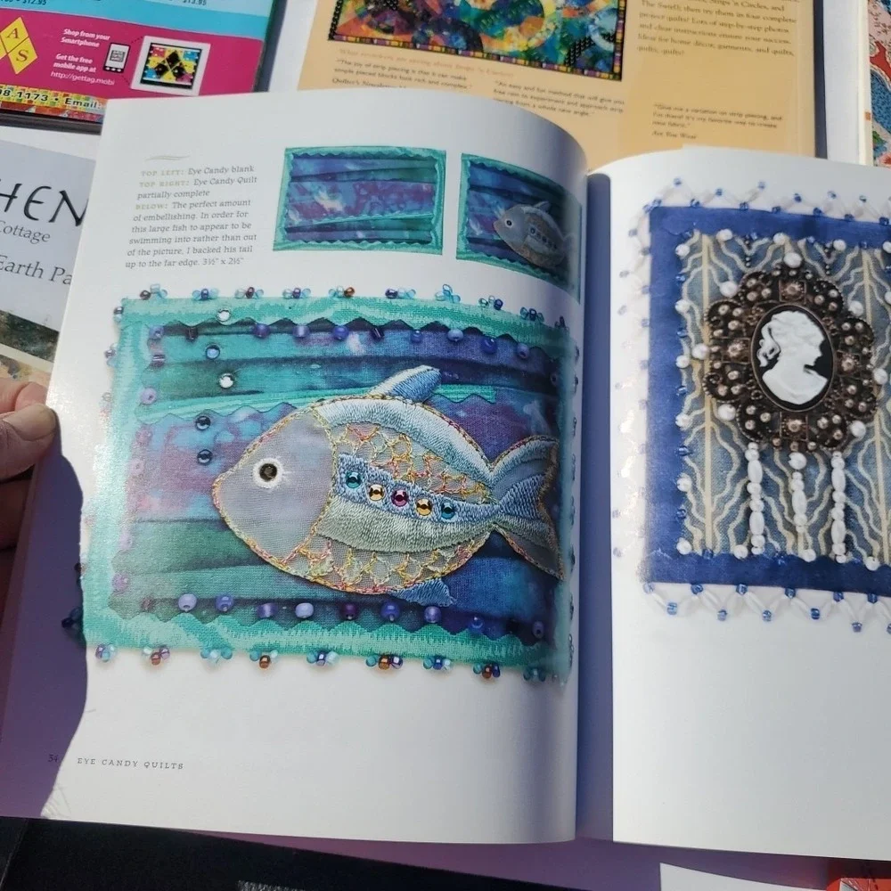 Sashiko Sourcebook Patterns Projects Inspirations‎ Briscoe Quilt Magazine lot 7